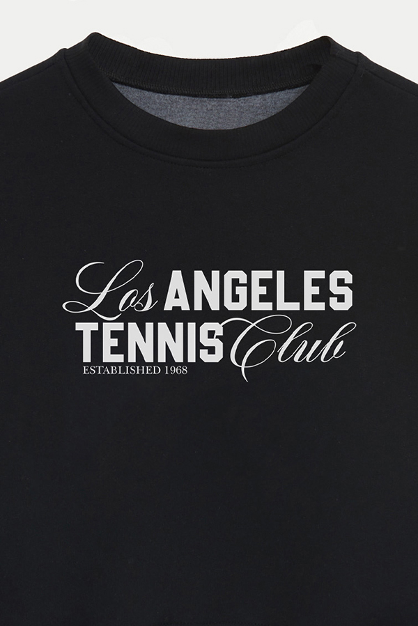 BUZO CROP ESTAMPADO LOS ANGELES TENNIS