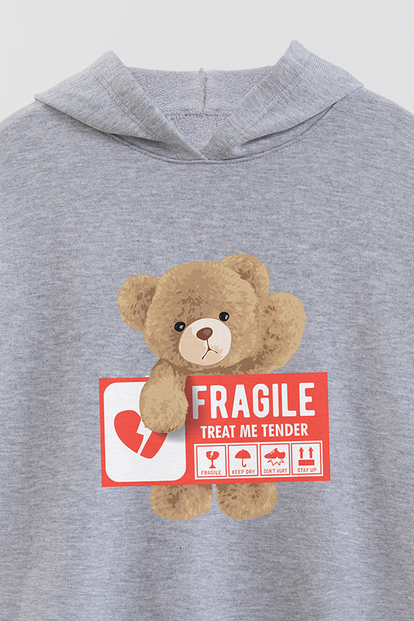 HOODIE RUSTICO KIDS TEDDY FRAGILE