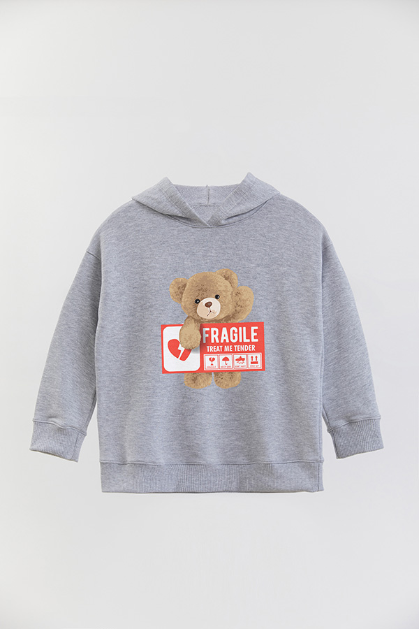 HOODIE RUSTICO KIDS TEDDY FRAGILE