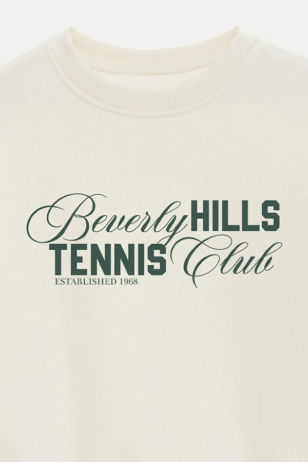 BUZO CROP ESTAMPADO BEVERLY HILLS TENNIS