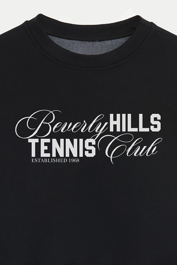 BUZO CROP ESTAMPADO BEVERLY HILLS TENNIS