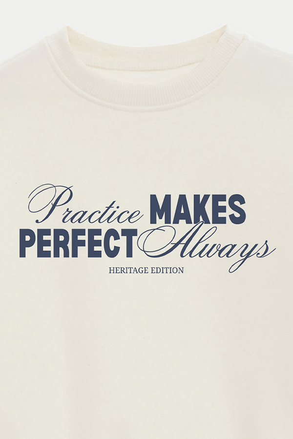 BUZO CROP ESTAMPADO PRACTICE MAKES