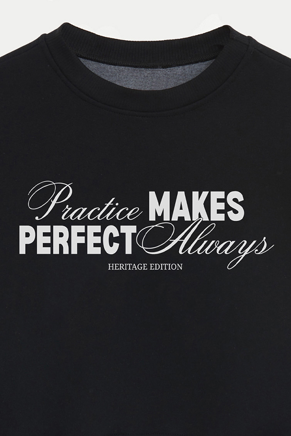 BUZO CROP ESTAMPADO PRACTICE MAKES