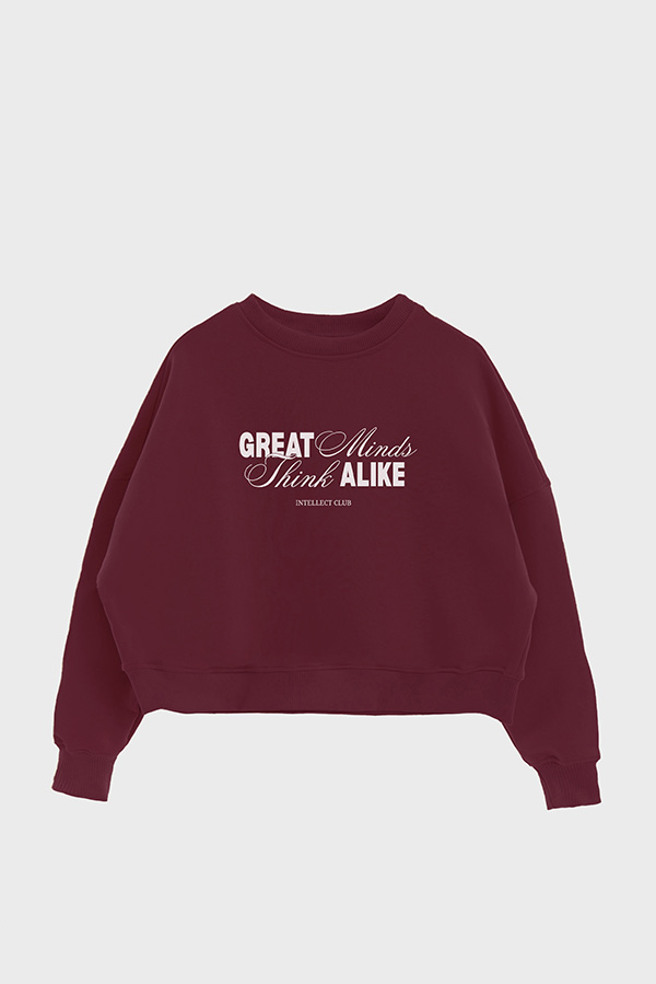 BUZO CROP ESTAMPADO GREAT MINDS