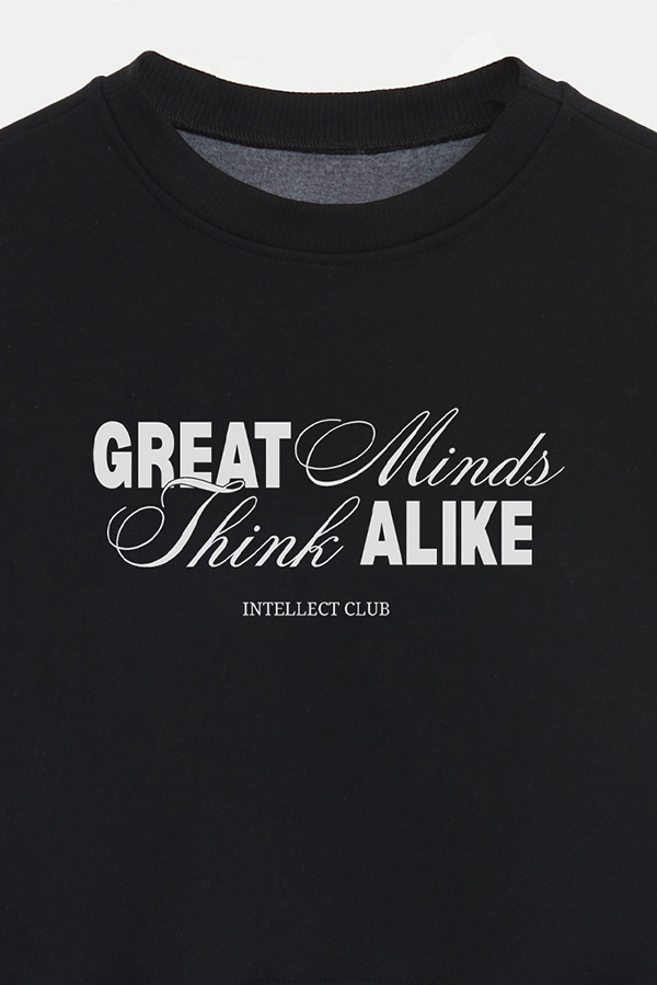 BUZO CROP ESTAMPADO GREAT MINDS