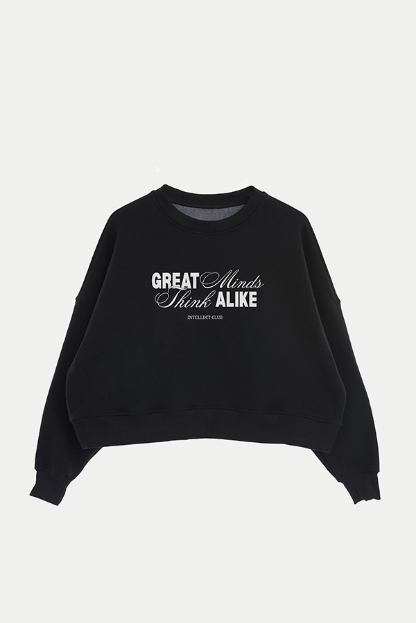 BUZO CROP ESTAMPADO GREAT MINDS