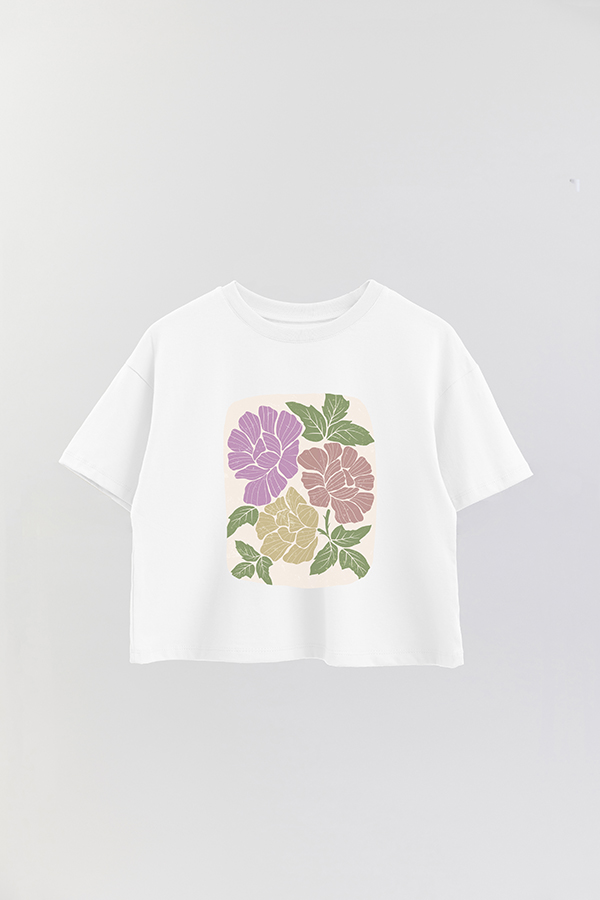 REMERA CROP ESTAMPADA ART 173