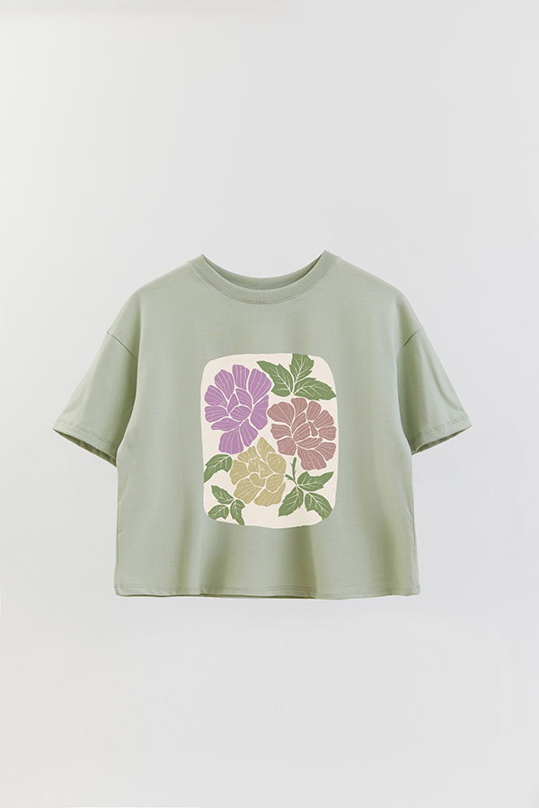 REMERA CROP ESTAMPADA ART 173