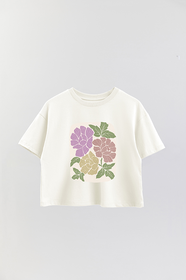 REMERA CROP ESTAMPADA ART 173