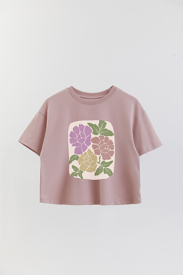 REMERA CROP ESTAMPADA ART 173
