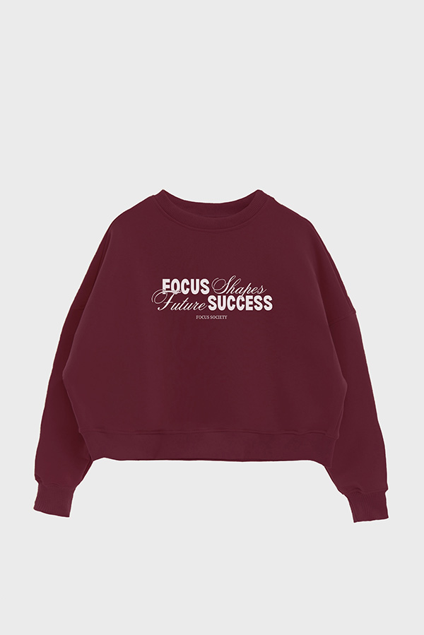 BUZO CROP ESTAMPADO FOCUS SHAPES FUTURE