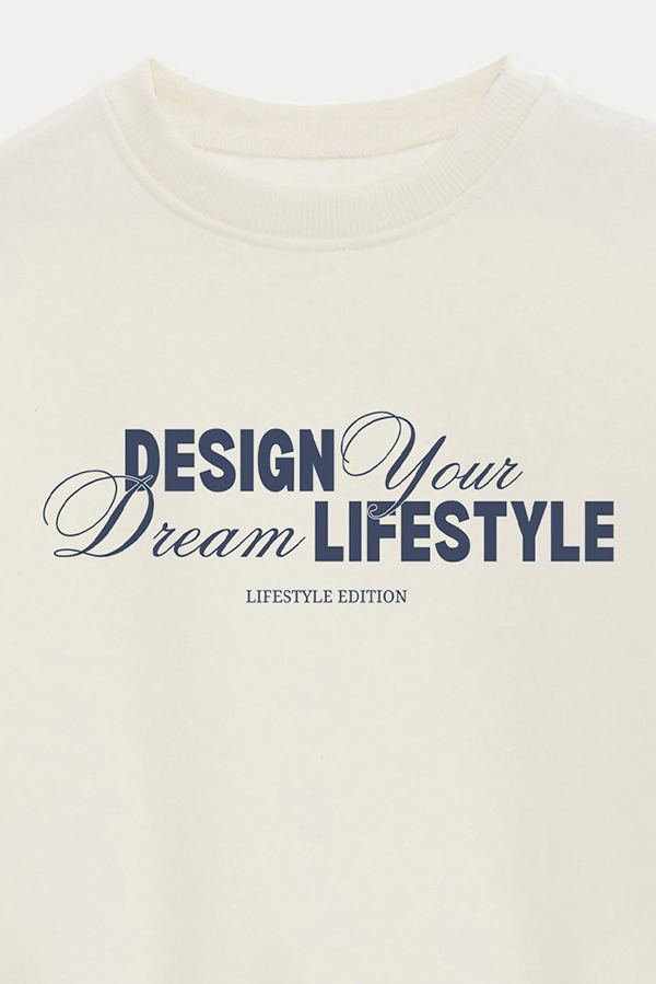 BUZO CROP ESTAMPADO DESIGN YOUR DREAM