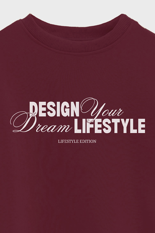 BUZO CROP ESTAMPADO DESIGN YOUR DREAM