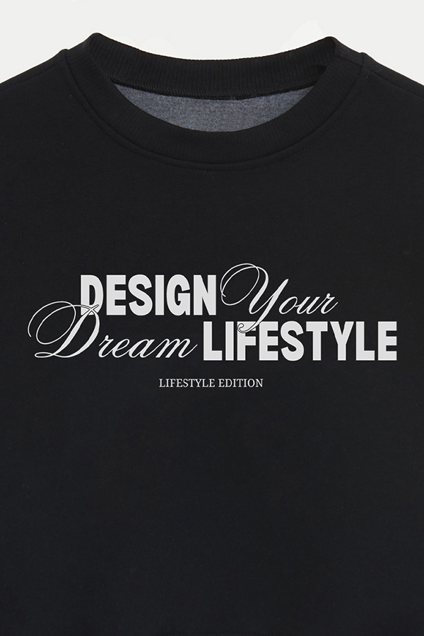 BUZO CROP ESTAMPADO DESIGN YOUR DREAM