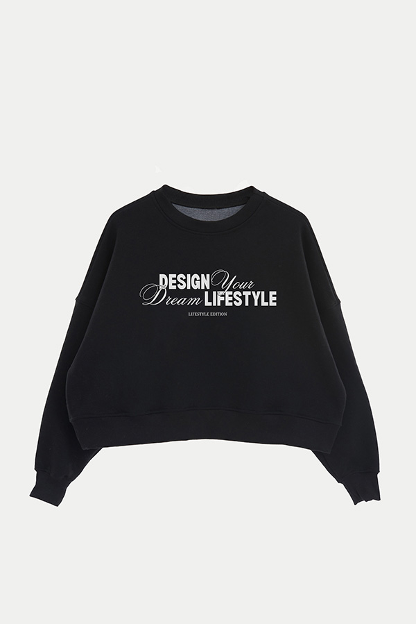 BUZO CROP ESTAMPADO DESIGN YOUR DREAM