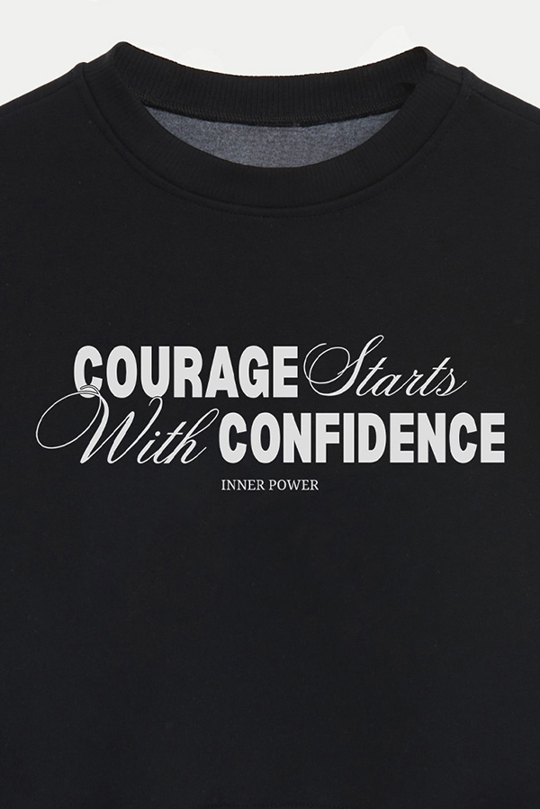 BUZO CROP ESTAMPADO COURAGE STARTS