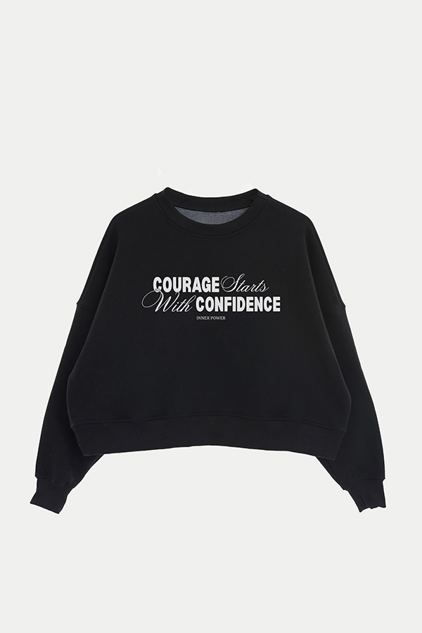 BUZO CROP ESTAMPADO COURAGE STARTS