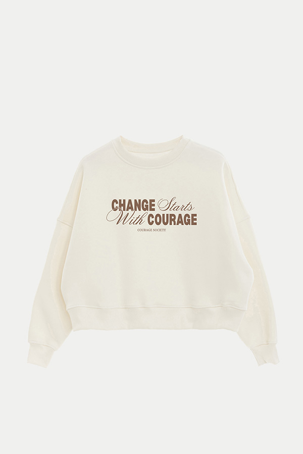 BUZO CROP ESTAMPADO CHANGE STARTS