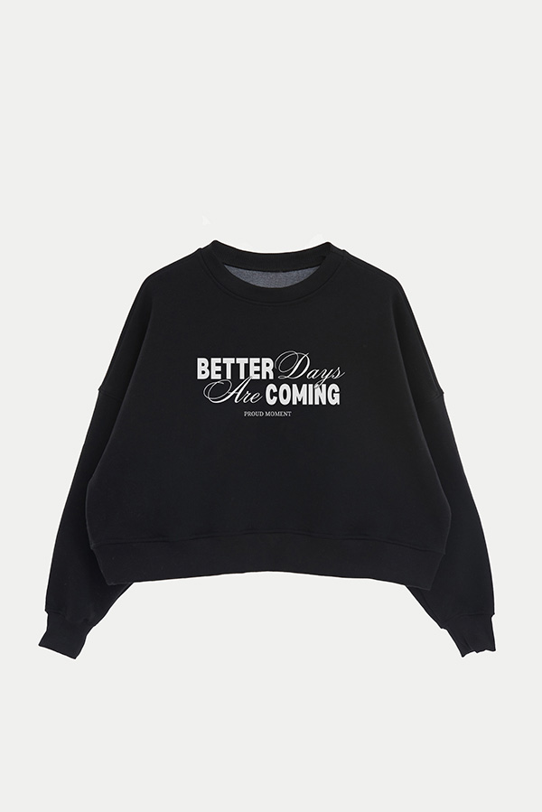 BUZO CROP ESTAMPADO BETTER DAYS