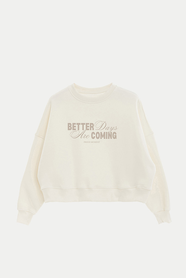 BUZO CROP ESTAMPADO BETTER DAYS