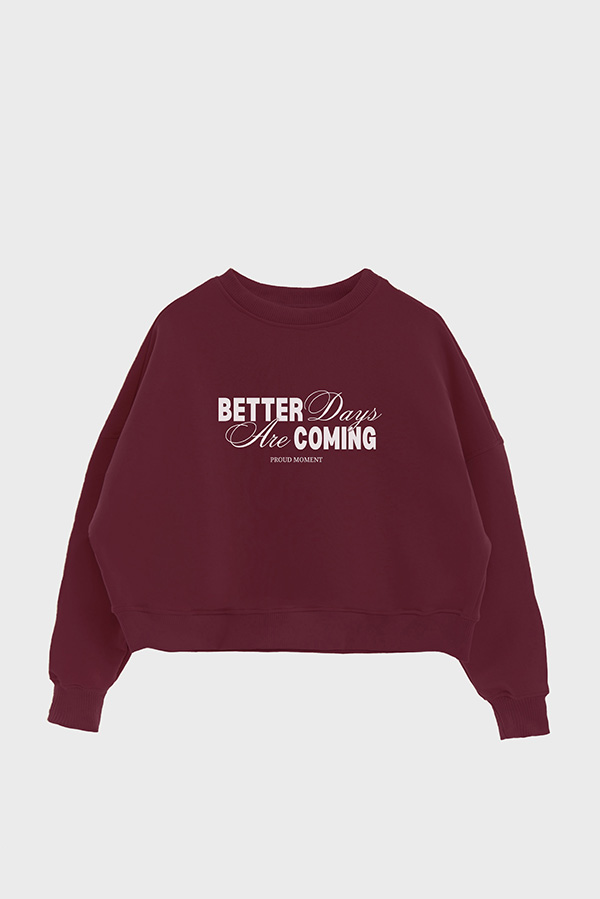 BUZO CROP ESTAMPADO BETTER DAYS