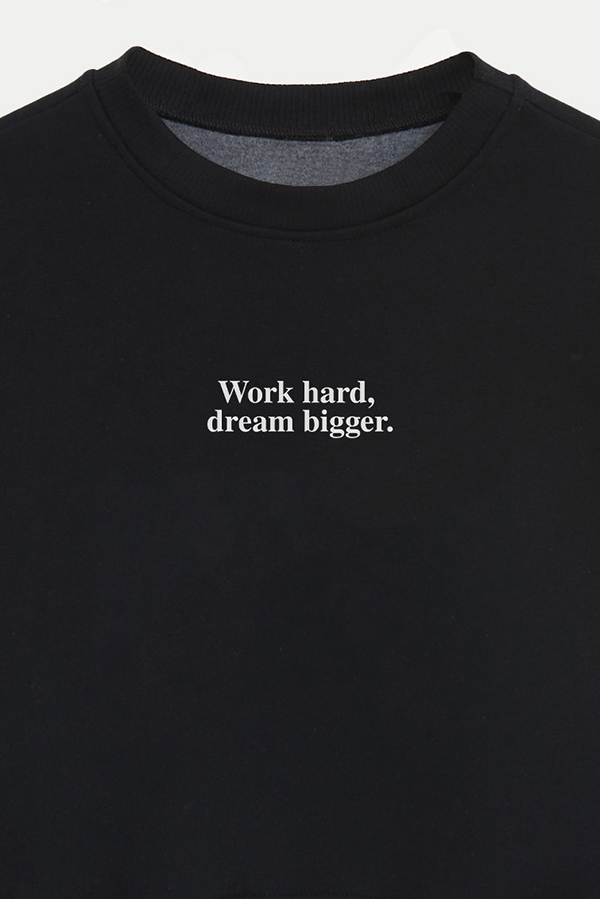 BUZO CROP ESTAMPADO MNM WORK HARD