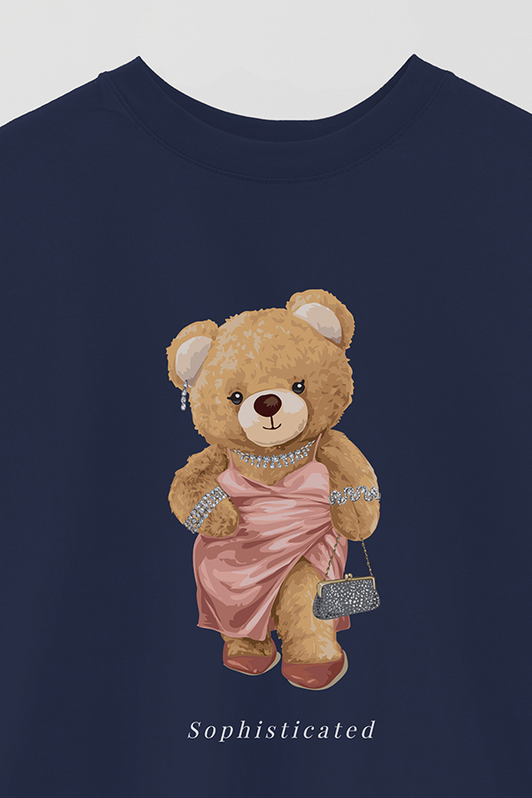 REMERA OVER ESTAMPADA UNISEX TEDDY SOPHISTICATED