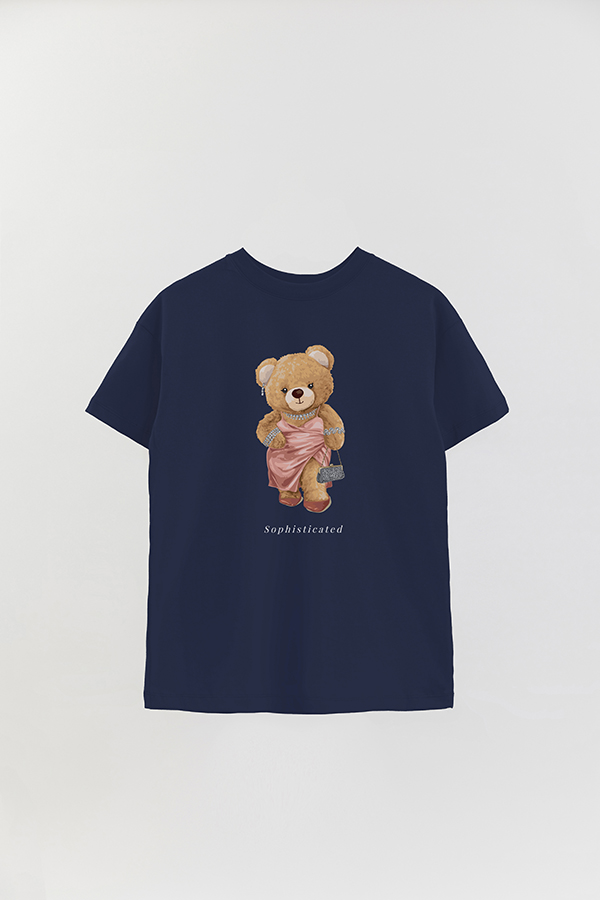 REMERA OVER ESTAMPADA UNISEX TEDDY SOPHISTICATED