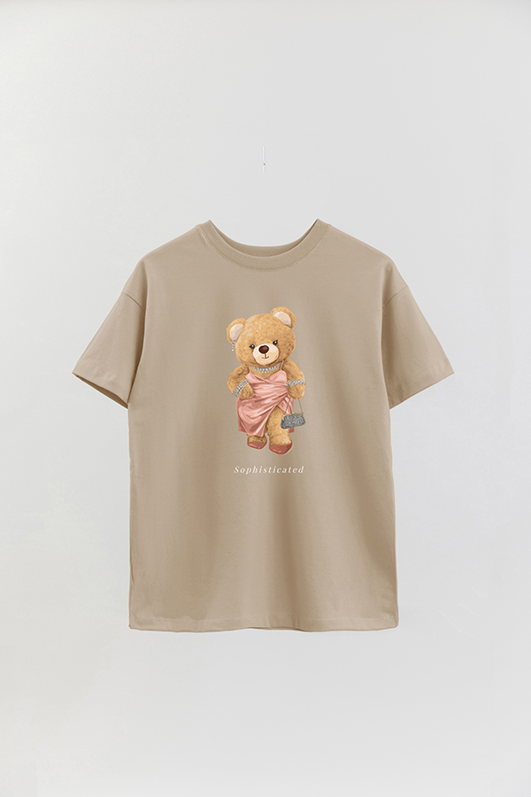 REMERA OVER ESTAMPADA UNISEX TEDDY SOPHISTICATED