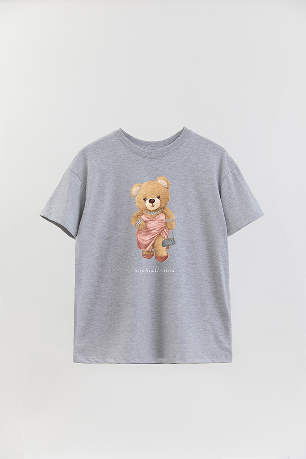REMERA OVER ESTAMPADA UNISEX TEDDY SOPHISTICATED