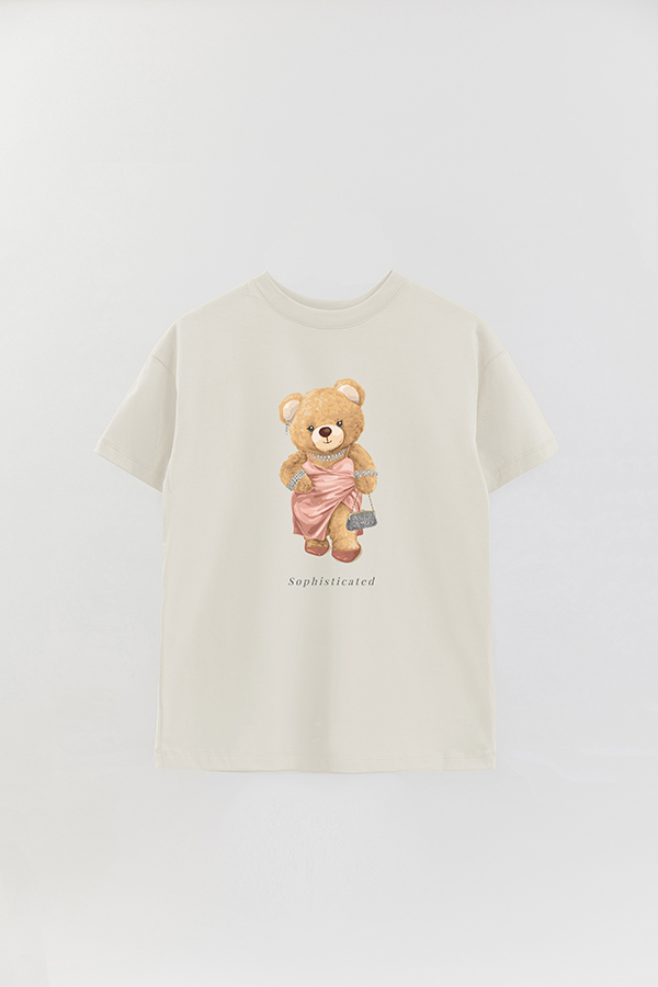 REMERA OVER ESTAMPADA UNISEX TEDDY SOPHISTICATED