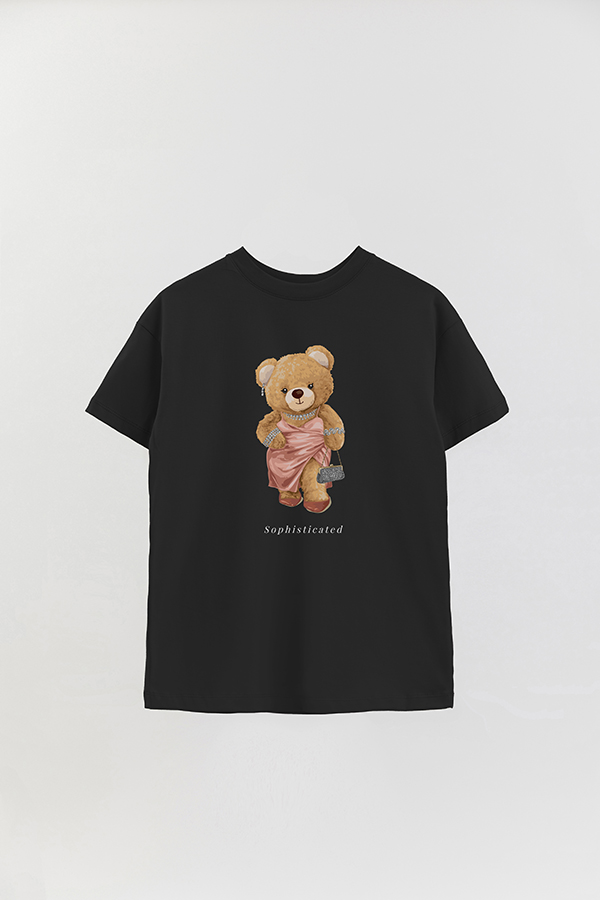 REMERA OVER ESTAMPADA UNISEX TEDDY SOPHISTICATED