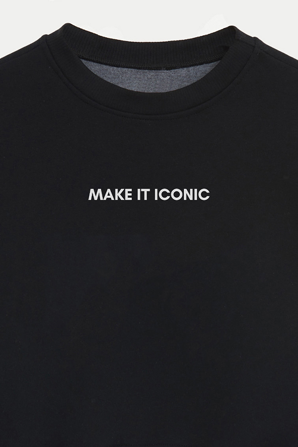 BUZO CROP ESTAMPADO MNM MAKE IT ICONIC