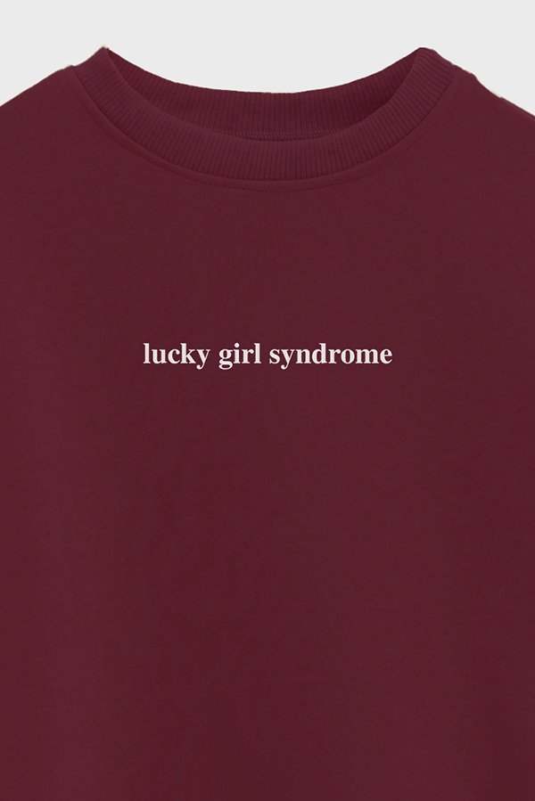 BUZO CROP ESTAMPADO MNM LUCKY GIRL