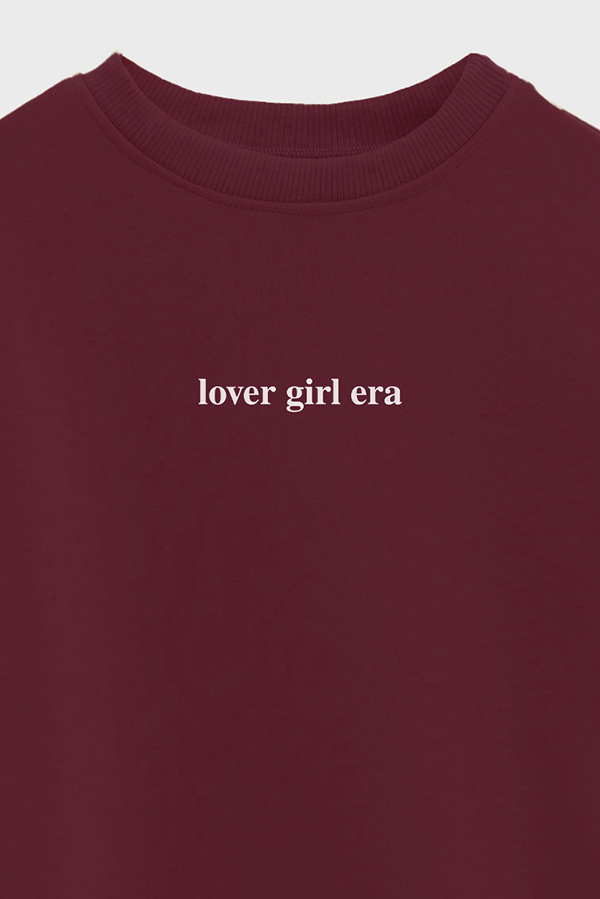BUZO CROP ESTAMPADO MNM LOVER GIRL ERA