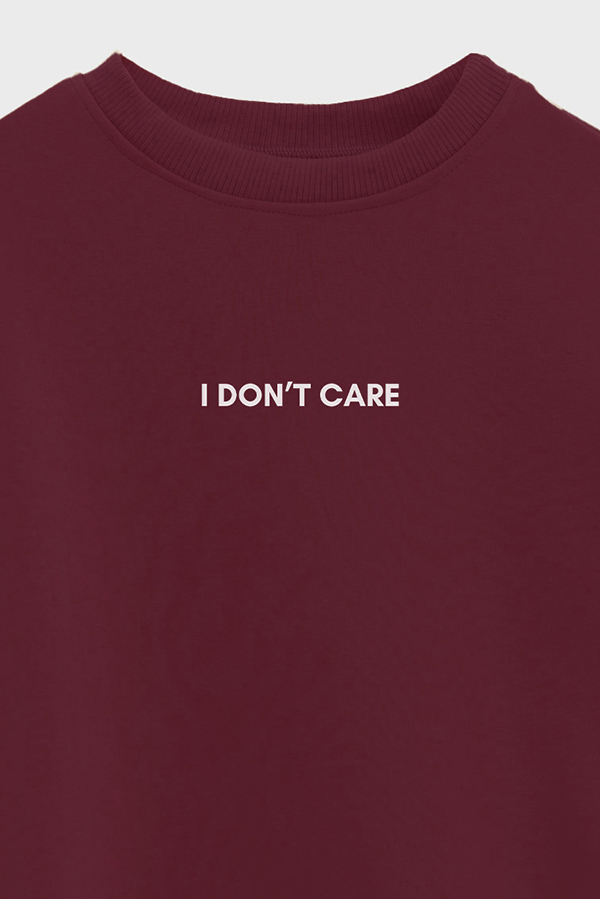BUZO CROP ESTAMPADO MNM I DONT CARE