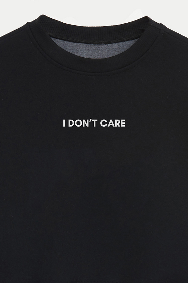 BUZO CROP ESTAMPADO MNM I DONT CARE