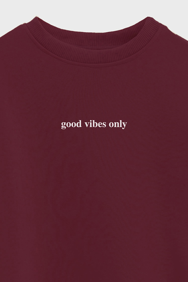 BUZO CROP ESTAMPADO MNM GOOD VIBES
