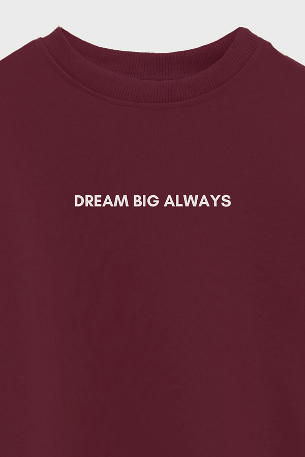 BUZO CROP ESTAMPADO MNM DREAM BIG