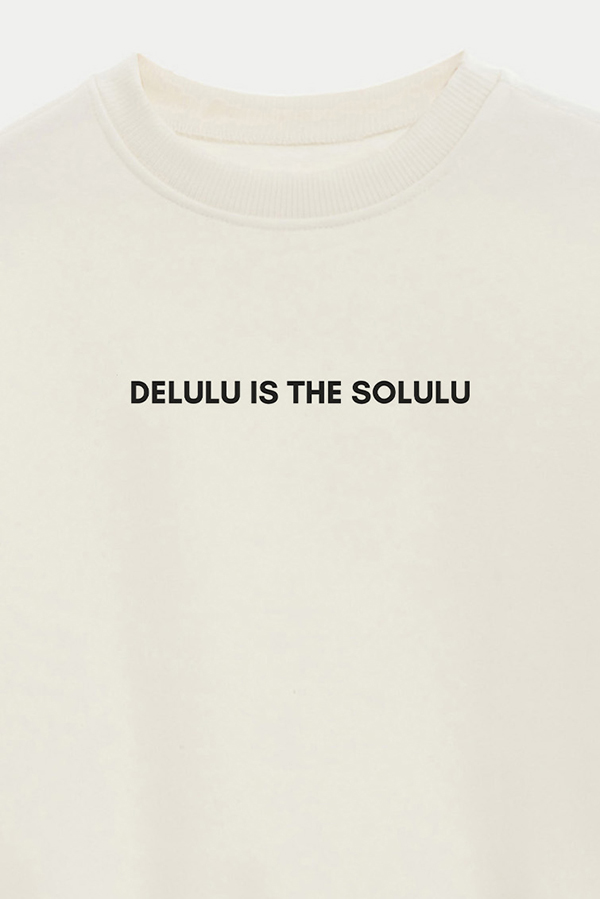 BUZO CROP ESTAMPADO MNM DELULU