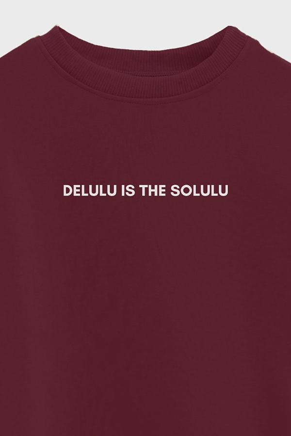 BUZO CROP ESTAMPADO MNM DELULU