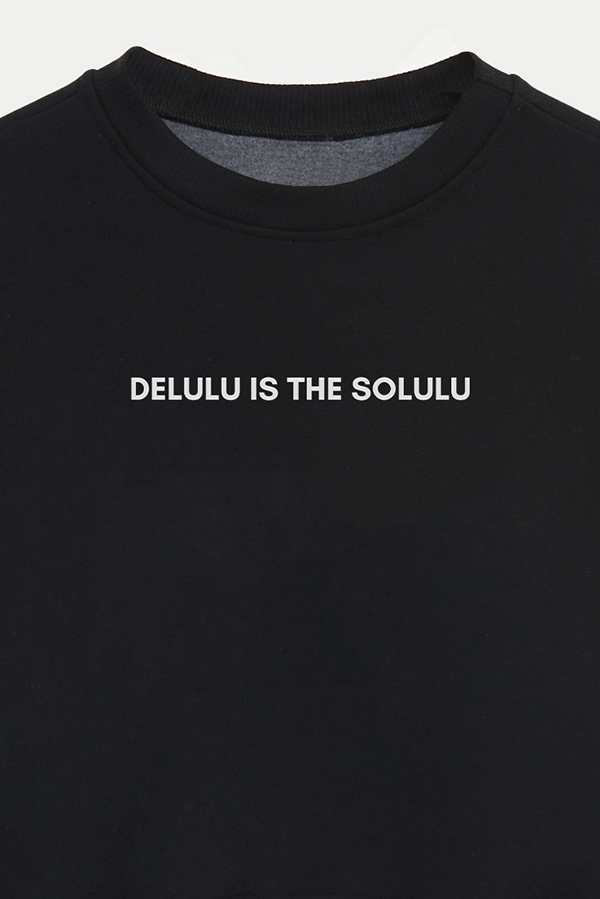 BUZO CROP ESTAMPADO MNM DELULU