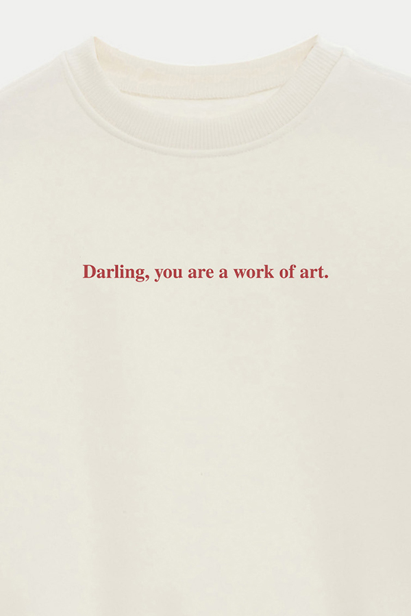 BUZO CROP ESTAMPADO MNM DARING YOU ARE