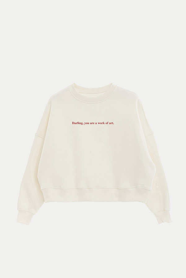 BUZO CROP ESTAMPADO MNM DARING YOU ARE