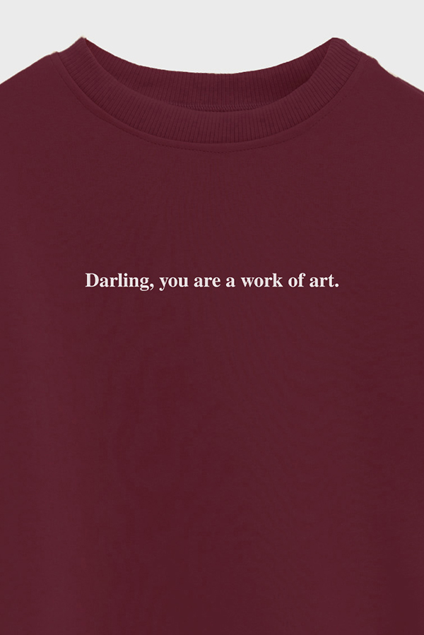 BUZO CROP ESTAMPADO MNM DARING YOU ARE