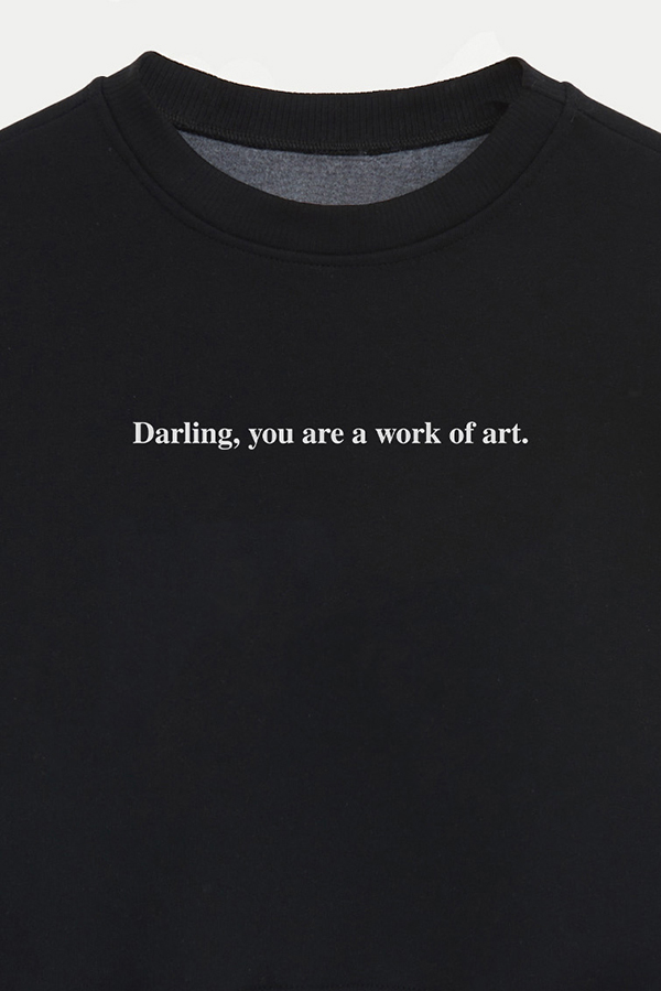 BUZO CROP ESTAMPADO MNM DARING YOU ARE