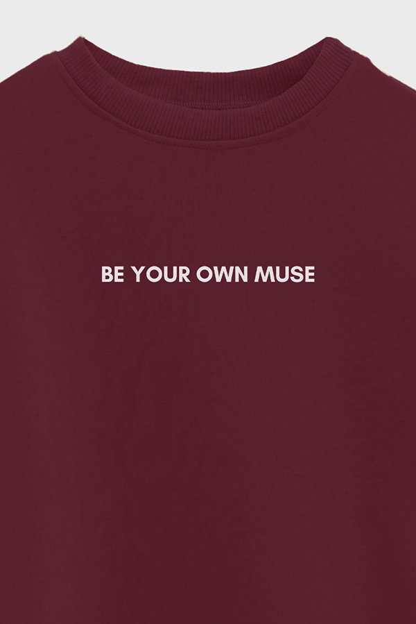 BUZO CROP ESTAMPADO MNM BE YOUR OWN MUSE