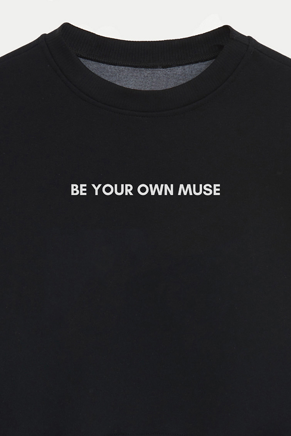 BUZO CROP ESTAMPADO MNM BE YOUR OWN MUSE
