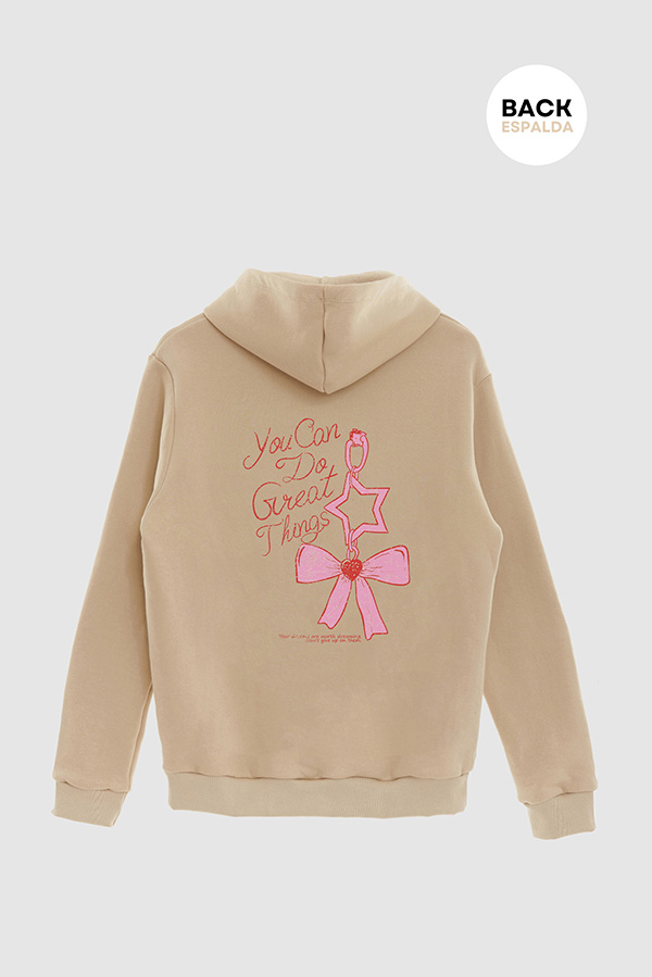 HOODIE ESTAMPADO YOU CAN DO GREAT THINGS