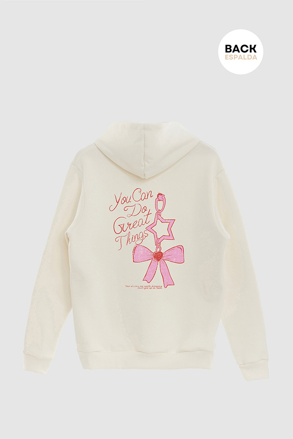 HOODIE ESTAMPADO YOU CAN DO GREAT THINGS